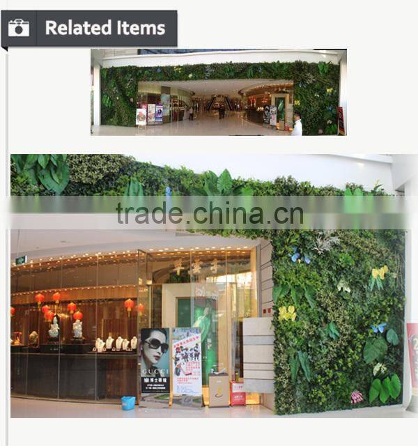 High quality artificial vertical garden cheap green artificial plants wall