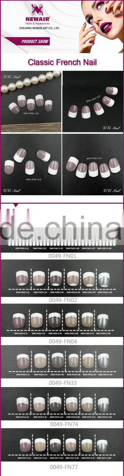 Newair french press fake nails artificial colorful design nail tips