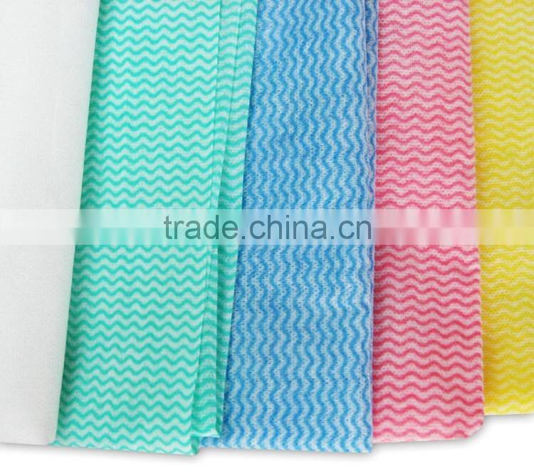 high quality kinds of viscose and polyester non woven clean cloth cheap cleaning wipes products for kitchen
