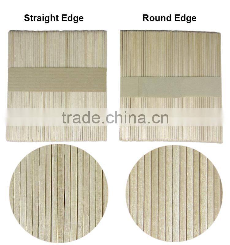 straight edge birch wood ice cream sticks in bulk
