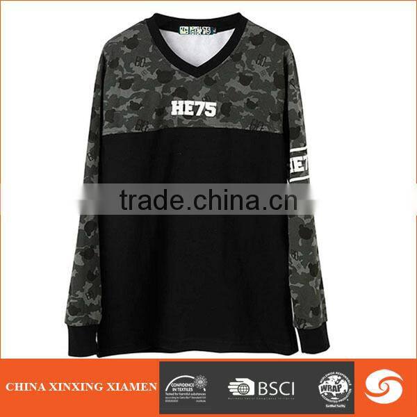 Hot sales US STYLE Fashion Cotton Men Tshirt for Long sleeves