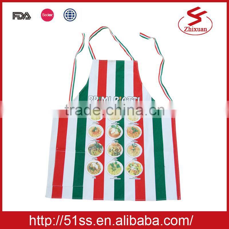 Italy striated cotton apron for cooking
