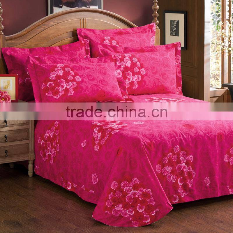 alibaba wholesale 100%cotton 4pcs beautiful bridal bedding set