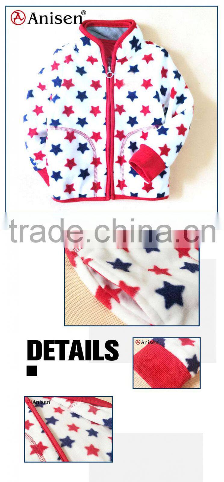 new fashion high quality windbreaker custom kids outwear jacket