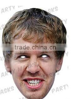 Sebastian Vettel celebrity face mask Formula 1