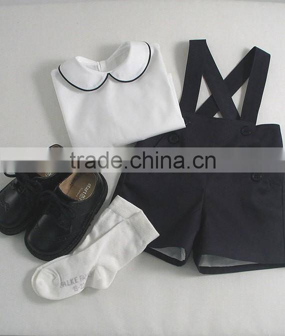 100% Cotton Woven Farbric New Fashion Suit Two Pieces Children Clothes