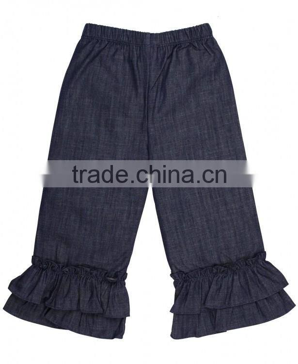 2017 New arrival boutique girl clothing baby clothes kid children shorts wholesale new model jeans pants