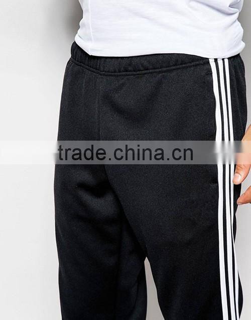 2016 men high quality black sports track pants custom