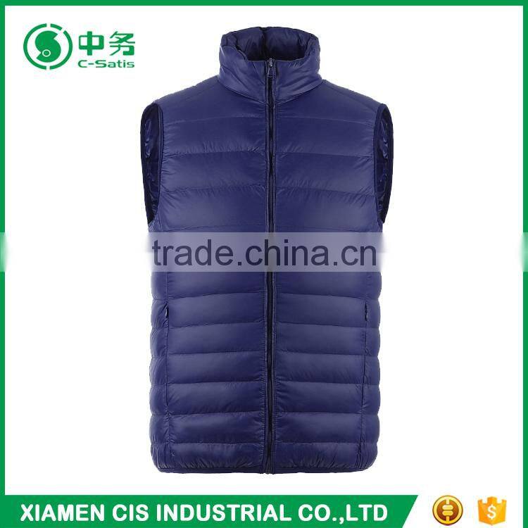 2017 Trendy European Style Winter Plus Size Ultralight Mens Padded Down Vest