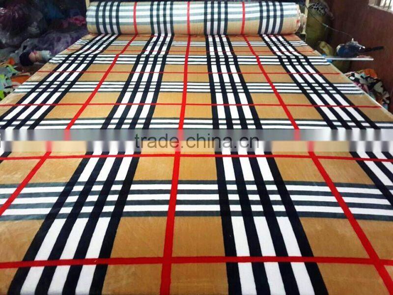 customized printed coral fleece fabric