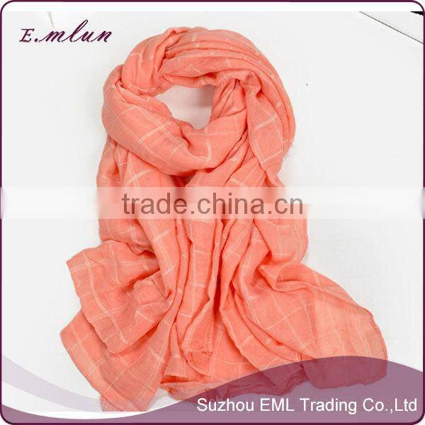 OEM Design Cheap Plain Cotton Scarf/infinity scarf