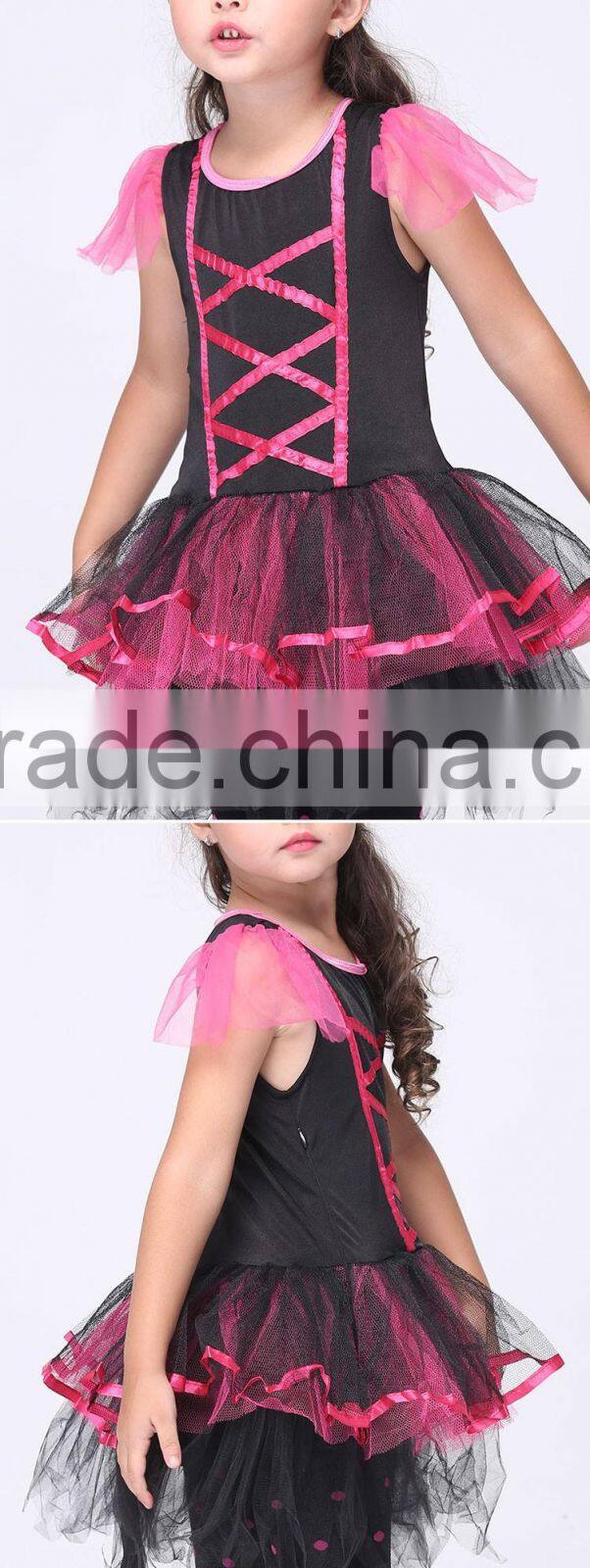 2016 hottest baby girl cat pattern hallowmas dress