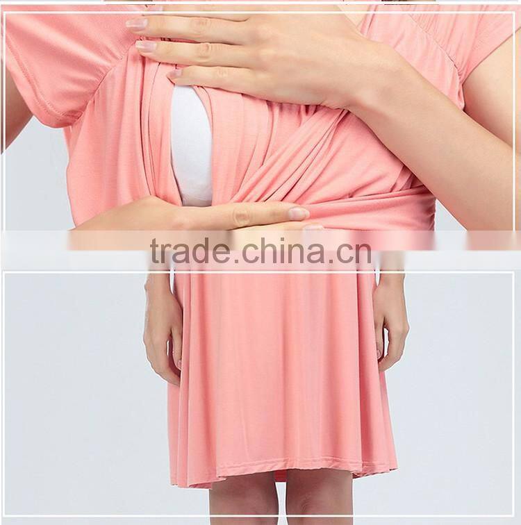 Leisure Maternity Casual Dresses Ladies Nursing Clothing Mod Style Pregnant Women Skirts