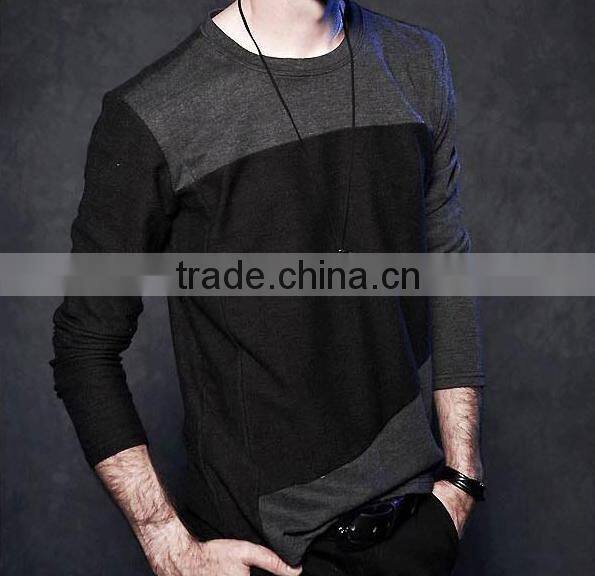china menufacturer 2016 printed long sleeve men cotton t shirts wholesales