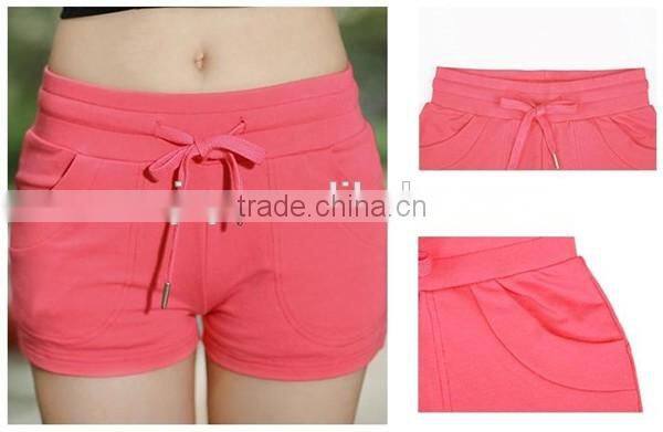2016 wholesale casual coloful booty shorts for women