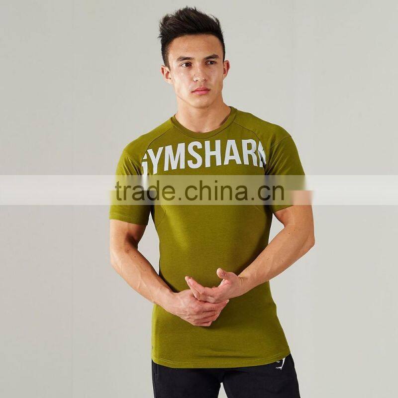 2016 New Arrivel Men Fitness T Shirt Bodybuilding Gym Wear Clothing Sport T Shirt