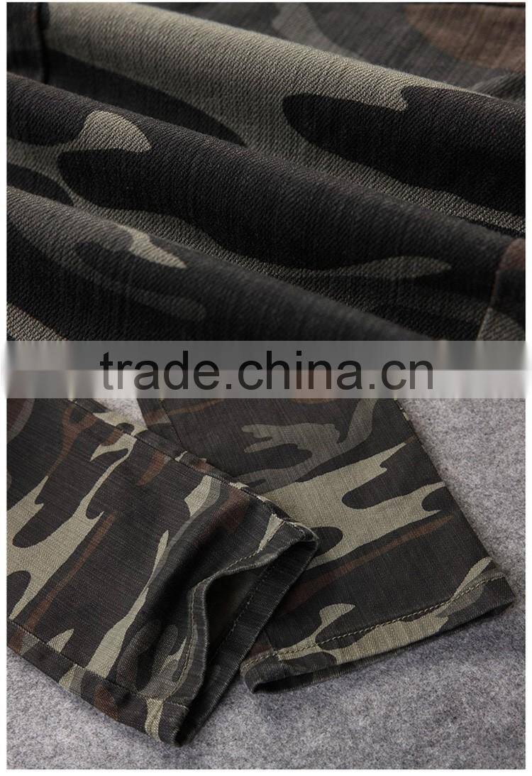 Men Latest Design Casual Jeans Camouflage Style Pants