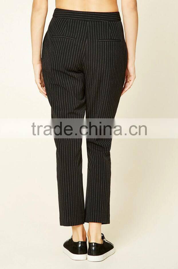 Alibaba wholesale stripe design oem service formal custom long ladies pant suits