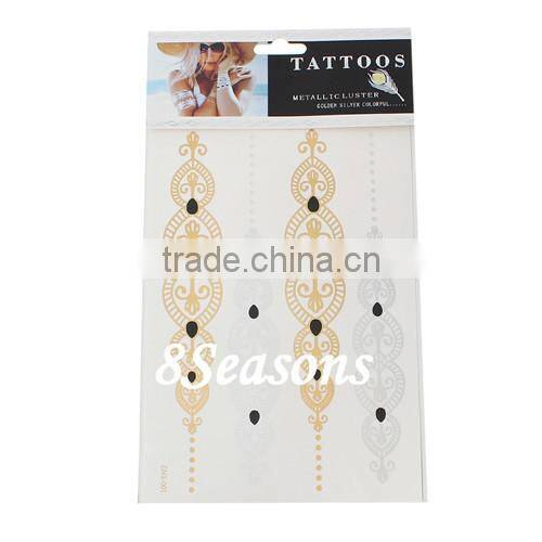 Best Selling Metallicluster Paper Temporary Tattoos Sticker For Body Art