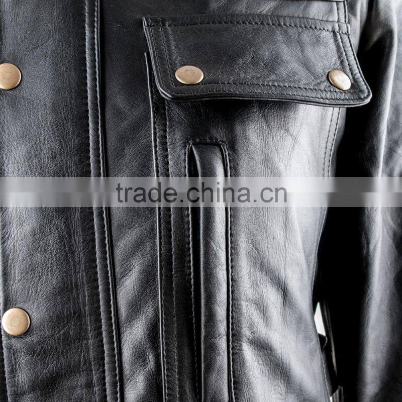 2016 Hot selling leather jacket for men