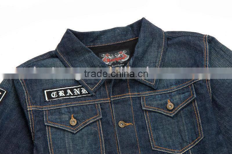 cheap fashion 2013 denim fabric jacket