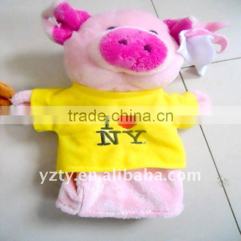Jiangsu factory supply plush animal puppet