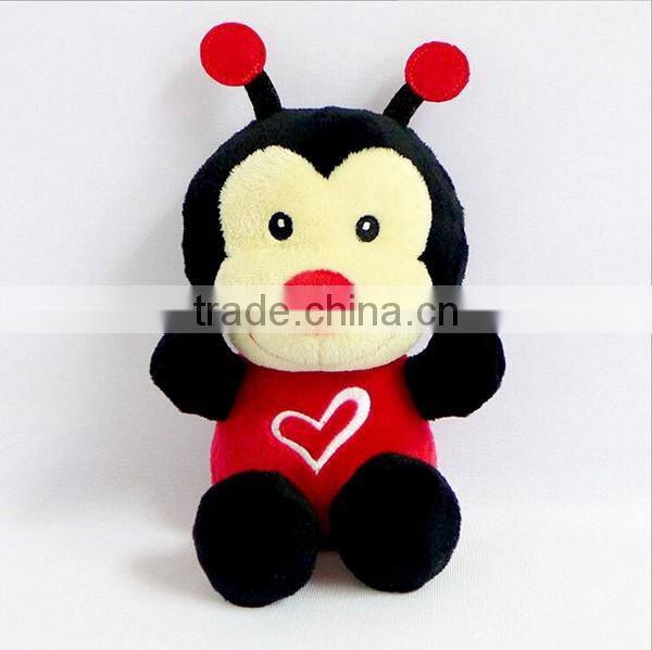 Custom logo plush toys fancy cute ladybug plush toys