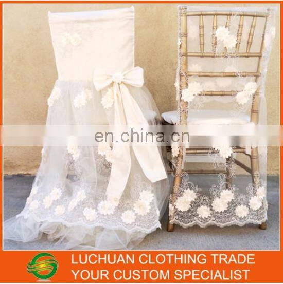Latest Champagne Chair Cover Wedding Chair Decoration