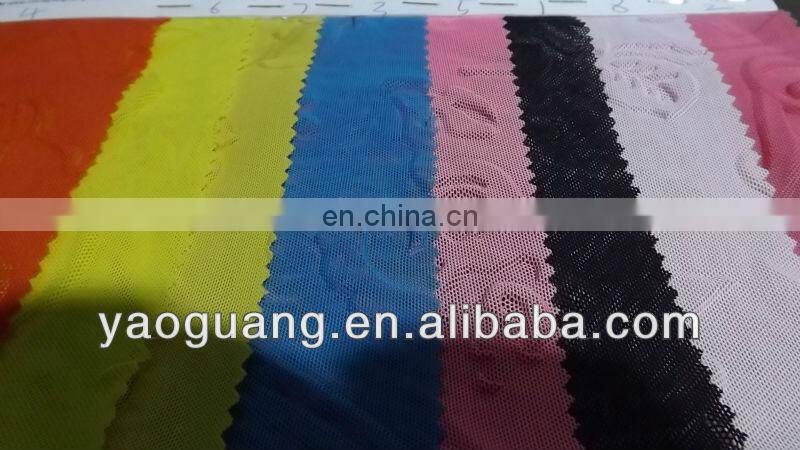 Knit 100%polyester embossing fabric for Lady dress