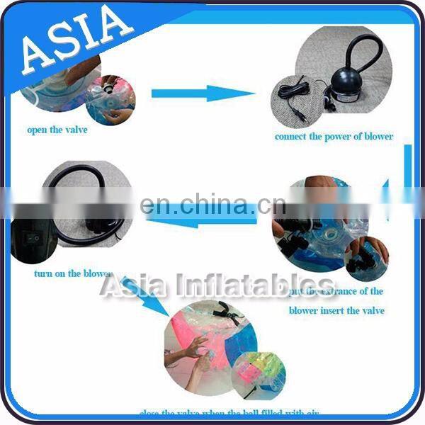 Transparent Inflatable Water roller for sports entertainment