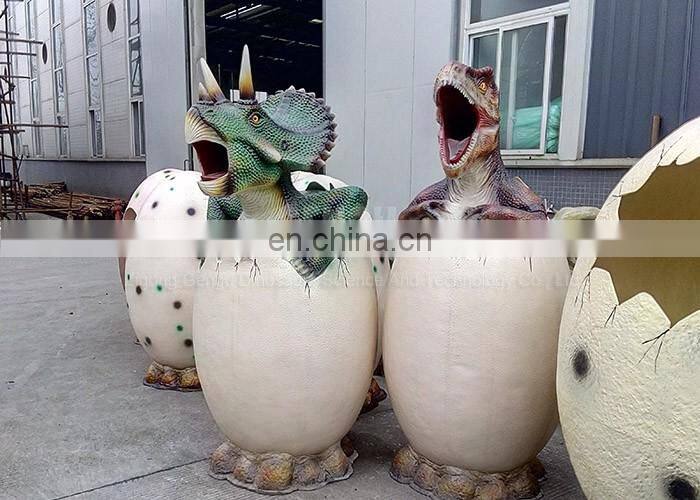 Hotel lobby High Simulation Fiberglass Dinosaur Trash Can