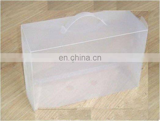 clear plastic shoe box with handle