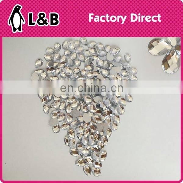 Jet Hematite acrylic hot fix stone