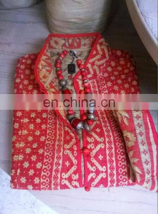 Jacket Winter Warm Coat Hand Block Printed Coat Women's coat