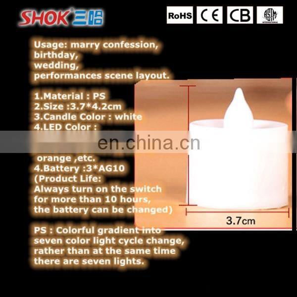 Popular 3*AG10 led candle lightled candle light bulb for bar