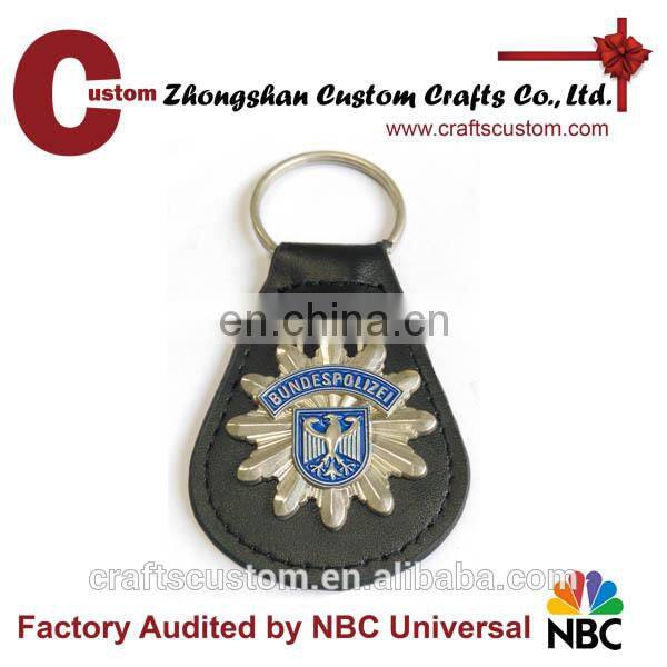 Custom military leather keychain for sale