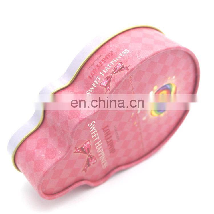 Custom candy shape small sweet metal tinplate case