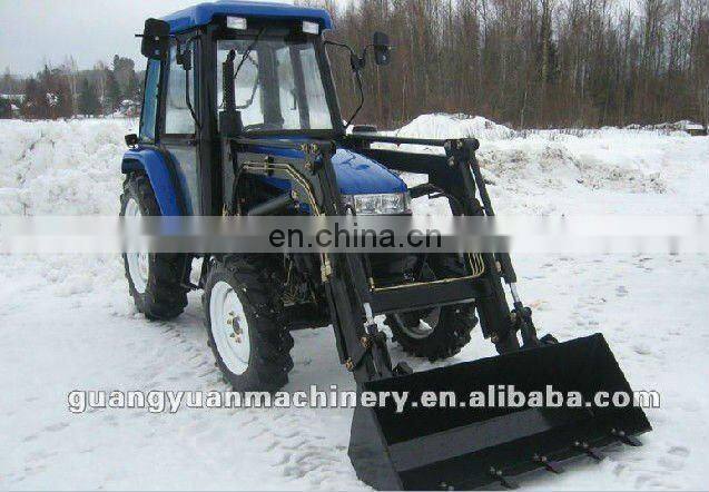 farm equipment, farm tractors with snow blower and other implements