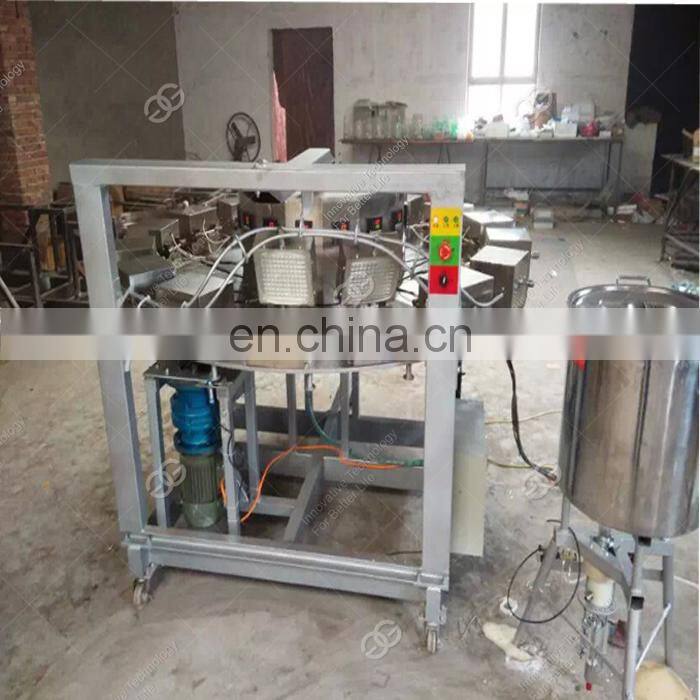 Gelgoog Semi Automatic Icecream Rolled Sugar Crisp Cone Making Production Line Ice Cream Waffle Cone Machine For Sale