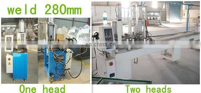 Seamless single corner welding PVC door machine
