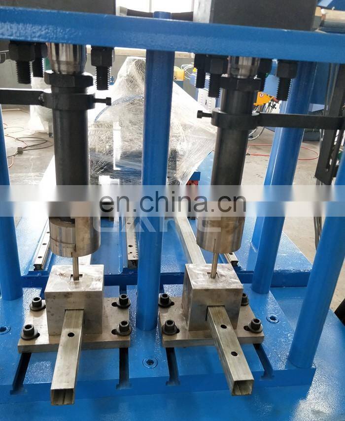 PH-125CNC Automatic hydraulic square pipe hole punching machine with servo feeding