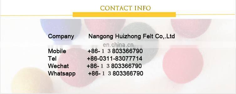 colorful colors felted merino wool 2mm