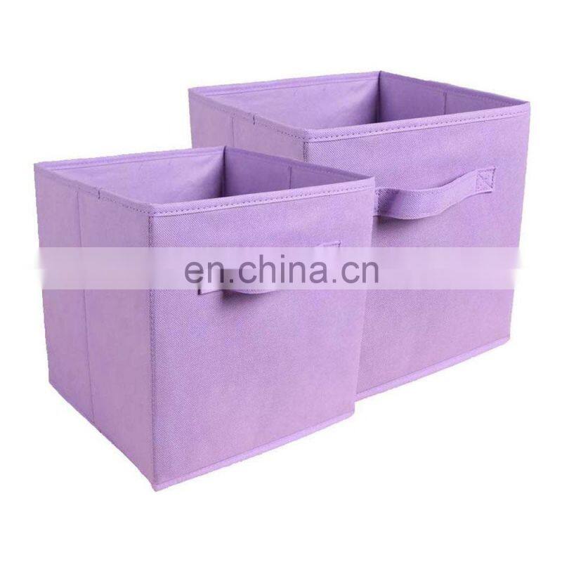 Useful collapsible toy boxes foldable storage bin folding nowoven storager box