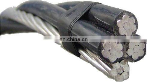 0.6/1kv xlpe/pvc insulation aluminum conductor duplex/triplex/Quadruplex aerial bunched cable