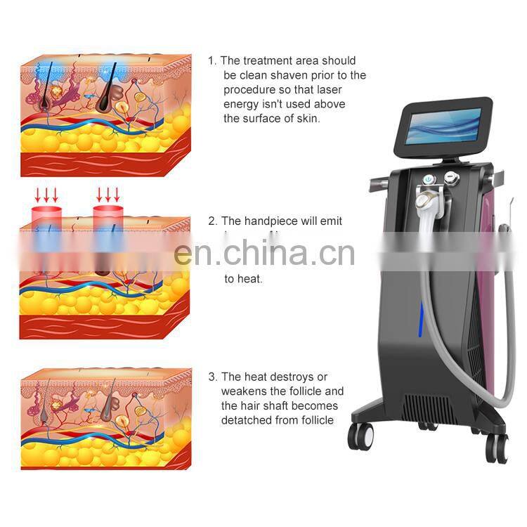Salon Beauty Equipment Epilator hair removal machine 808nm diode laser machine from alibaba best sellers products