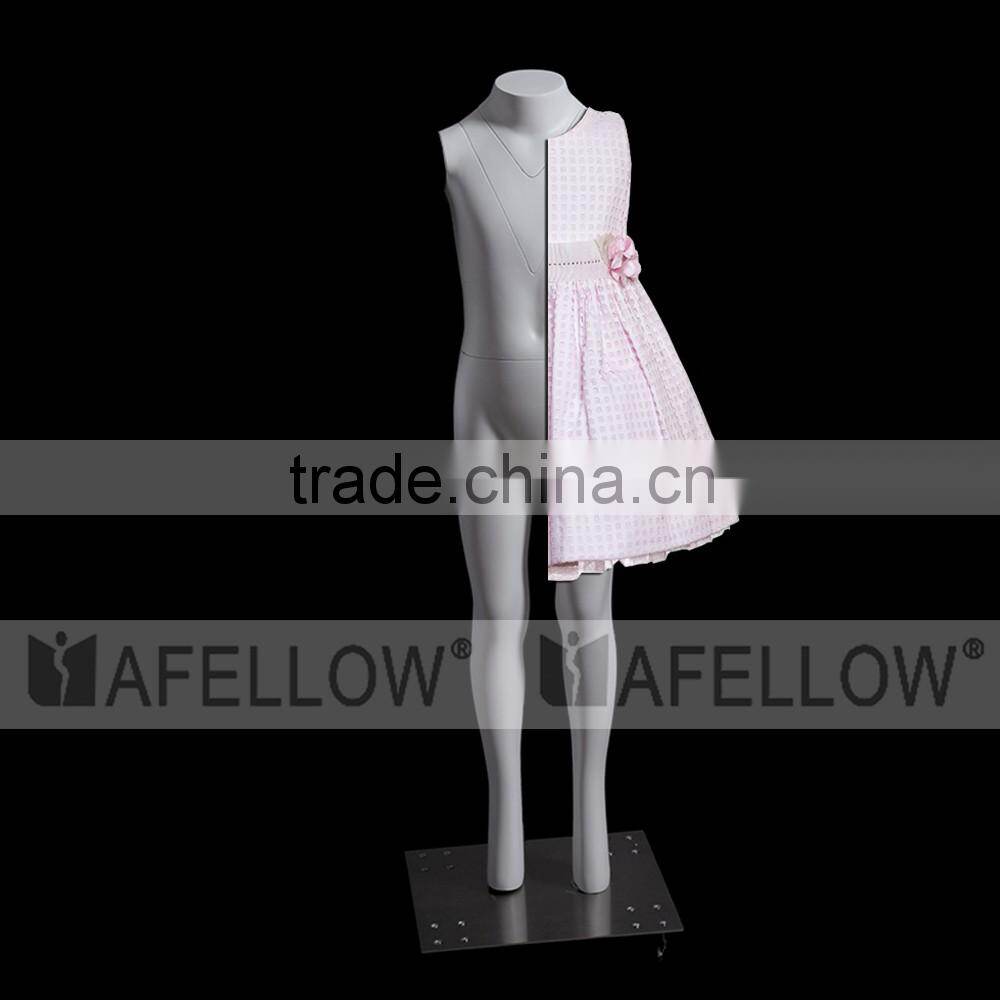 6 Years Old Fiberglass V-cut Children Full Body Invisibility Ghost Mannequin for Show Cloth Window Display Child Kid