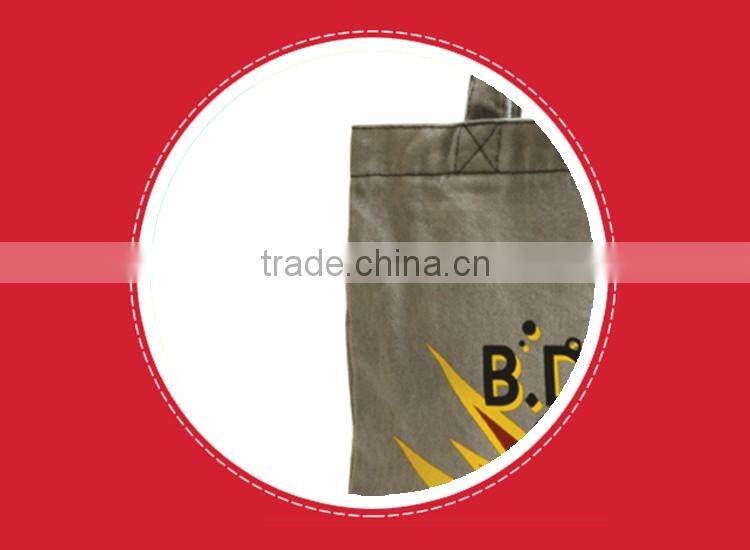 Fashion women standard size canvas polyester sublimation tote bag