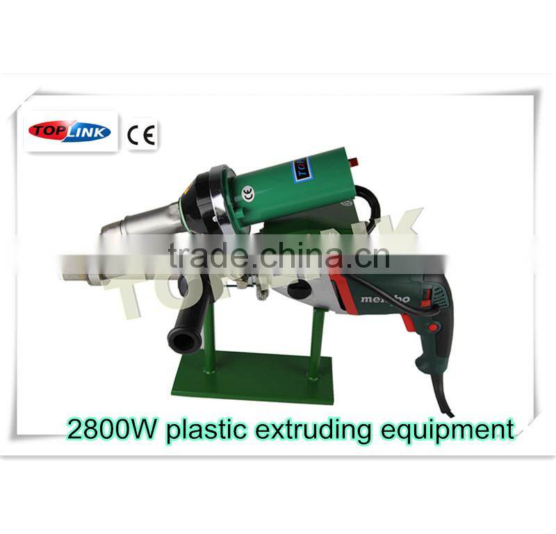 Plastic extruding equipment with Metabo motor and TOPLINK hot air gun