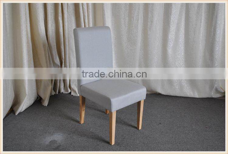 wood legs with fabric dining chairs