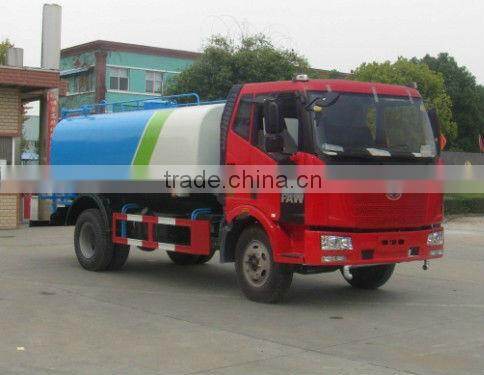 jiefang 7000liter spraying water tank truck